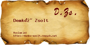 Demkó Zsolt névjegykártya